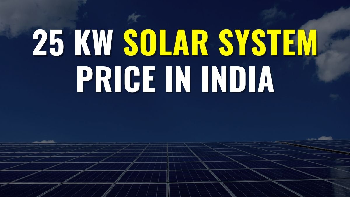 25 kw solar system price in india